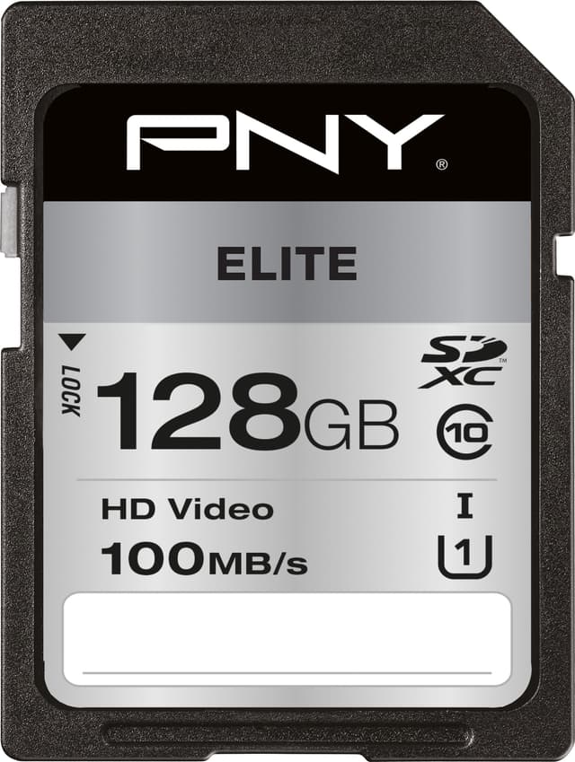 PNY Elite SDXC hukommelseskort 128 GB