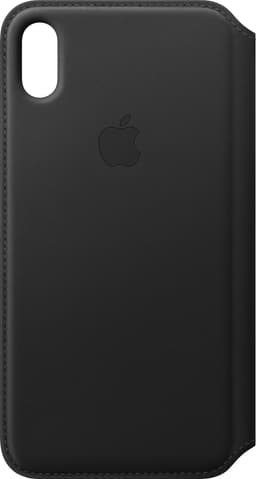 Apple iPhone Xs Max læder Folio etui - (sort)