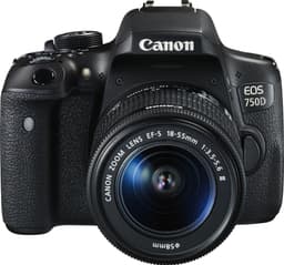Canon EOS 750D systemkamera + 18-55mm DC Irista-sett