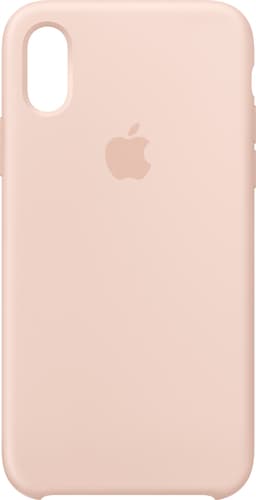 iPhone Xs silikonfodral (rosa sand)