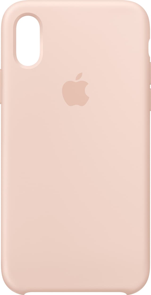 iPhone Xs silikonfodral (rosa sand)