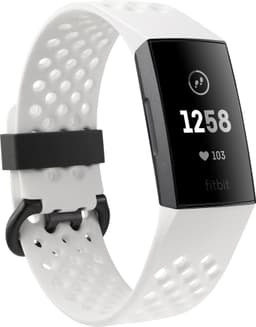 Fitbit Charge 3 special ed. aktivitetsarmband (vit/grafit alu)