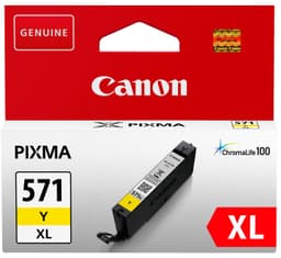 Canon blækpatron CLI-571XL Gul