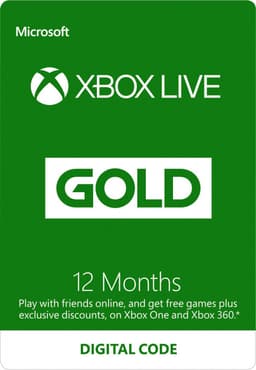 Xbox LIVE Prepaid 12 Month Gold Membership (download)