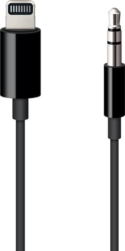 Apple Lightning till 3.5mm ljudkabel (svart)