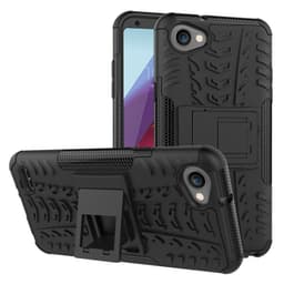 Støtsikkert deksel med stativ LG Q6 (M700A)  - Svart