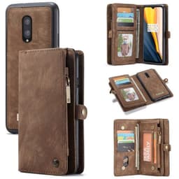 CaseMe Lompakkokotelo 11-kortti OnePlus 7  - ruskea