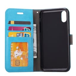 Lompakkokotelo 3-kortti Apple iPhone XS (5.8")  - Vaaleansininen