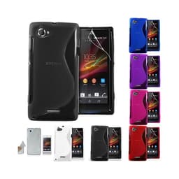 S-Line Silicone Cover til Sony Xperia L (c2105) : farve - blå