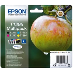 Epson blekkpatroner T129L Cyan Magenta Gul Sort DuraBrite Ultra