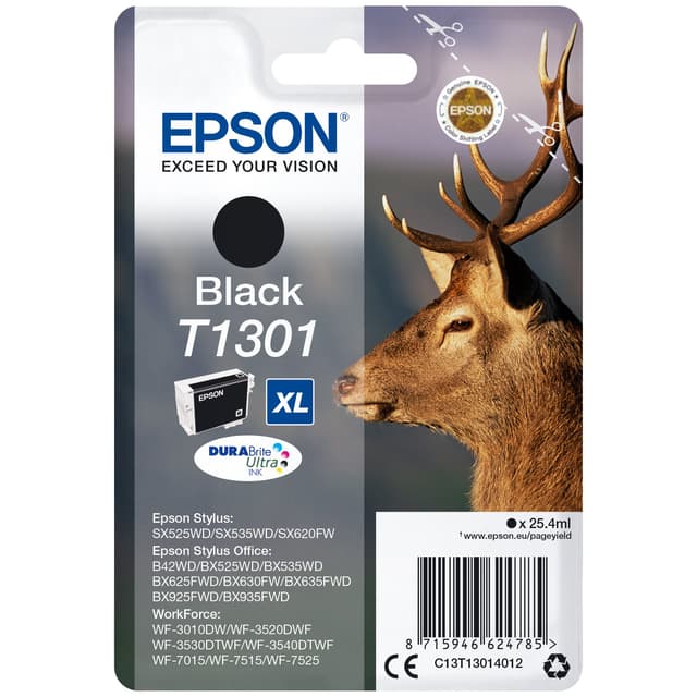 Epson blekkpatron DuraBrite Ultra T130XL Sort
