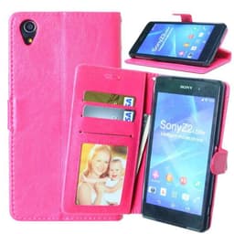 Lommebokdeksel 3-kort Sony Xperia Z2 (D6503)  - Rosa
