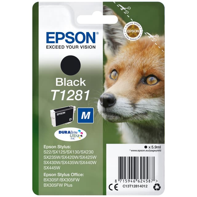 Epson bläckpatron DuraBrite Ultra T128 Svart