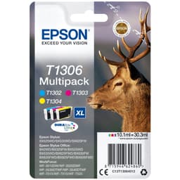 Epson blekkpatroner DuraBrite Ultra T130XL Cyan Magenta Gul