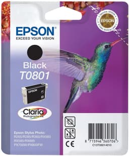 Epson blekkpatron Claria T0801 Sort