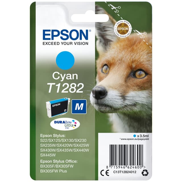 Epson blekkpatron DuraBrite Ultra T128 Cyan