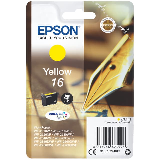 Epson DuraBrite Ultra 16 gul blekkpatron