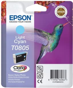 Epson blekkpatron Claria T0805 Lys Cyan