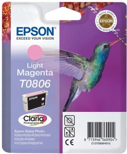 Epson Claria Ink T0806 mustekasetti (vaalea magenta)
