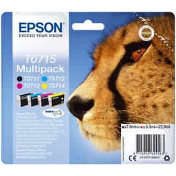 Epson blekkpatron T071 Cyan Magenta Gul Sort DuraBrite Ulta