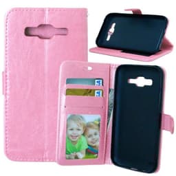 Wallet 3-kort til Samsung Galaxy J5 2015 (SM-J500F)  - lys rosa