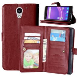 Dobbeltflip Flexi 9-kort ZTE Blade A510  - brun
