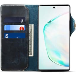 Lommebokdeksel 3-kort ekte lær Samsung Galaxy Note 10 Plus (SM-N975F)