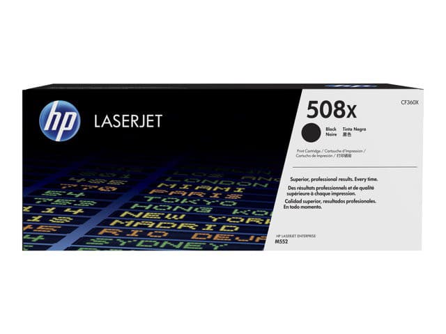HP tonerpatron 508X Høy ytelse original LaserJet Sort