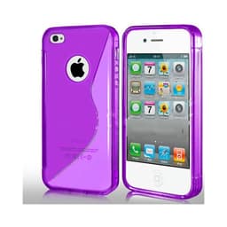 S-Line Silicone Cover tile cover Apple iPhone 4 / 4S : farve - lilla