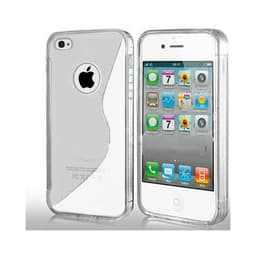 S-Line Silicone Cover tile cover Apple iPhone 4 / 4S : farve - gennemsigtig