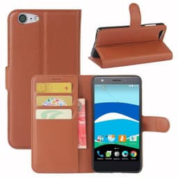 Lompakkokotelo 3-kortti ZTE Blade V770  - ruskea