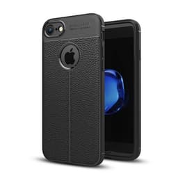 Nahkakuvioitu TPU kuori Apple iPhone 7  - musta