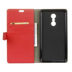 Lompakkokotelo 2-kortti Lenovo K6 Note  - punainen