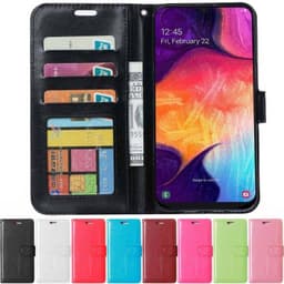 Lompakkokotelo 3-kortti Samsung Galaxy A50 (SM-A505F)  - vihreä