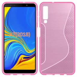 S Line Suojakuori Samsung Galaxy A7 2018 (SM-A750F)  - pinkki