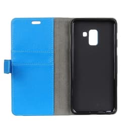 Lompakkokotelo 2-kortti Samsung Galaxy A8 Plus 2018 (SM-A730F)  - sini