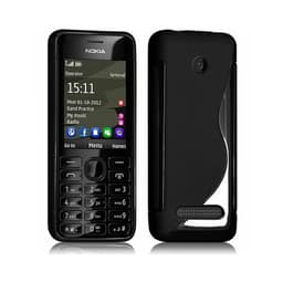 S Line silikon skal Nokia 206 (2060) Svart