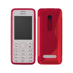 S Line silikon skal Nokia 206 (2060) Röd