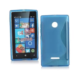 S-Line Silicone Cover til Microsoft Lumia 435 (RM-1070) : farve - blå