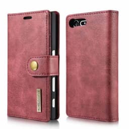 Lompakkokotelo DG-Ming 2i1 Sony Xperia X Compact (F5321)  - punainen