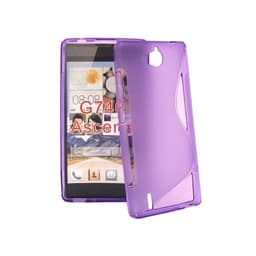 S Line silikon skal Huawei Ascend G740 Lila
