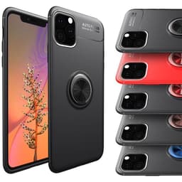 Slim Ring kotelo Apple iPhone 11 Pro Max (6.5 ")  - Musta / Rose