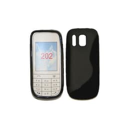 S-Line Silicone Cover til Nokia Asha 202 : farve - sort