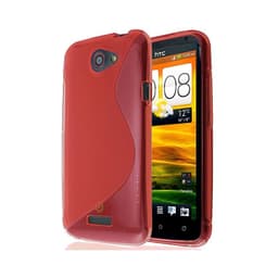 S-Line Silicone Cover til HTC ONE X (S720e) : farve - rød