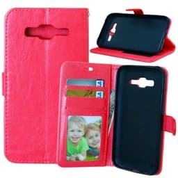 Lompakkokotelo 3-kortti Samsung Galaxy J5 2015 (SM-J500F)  - punainen