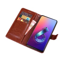 Lommebokdeksel 3-kort Asus Zenfone 6 (ZS630KL)  - brun