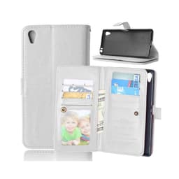 Lompakkotelo Flexi 9-kortti Sony Xperia XA1 (G3121)  - valkoinen