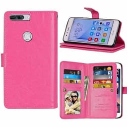 Dobbeltflip Flexi 9-kort Huawei Honor 8 Pro (DUK-L09)  - Rosa