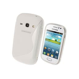 S Line silikon skal Samsung Galaxy Fame (GT-s6810) Vit