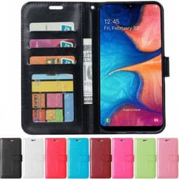 Wallet 3-kort til Samsung Galaxy A20e (SM-A202F)  - lys rosa